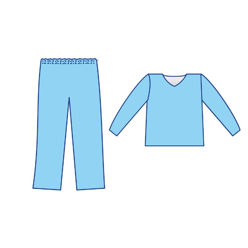 Костюм медичний хірургічний Taipan-Pharm стерильний 2-од. д/рукав (сорочка+брюки) L СМС-35 г/м2